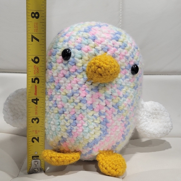 Hand-crocheted "Snuggly Chick Pudgie Buddie" Easter/ amigurumi plush toy - Picture 2 of 6